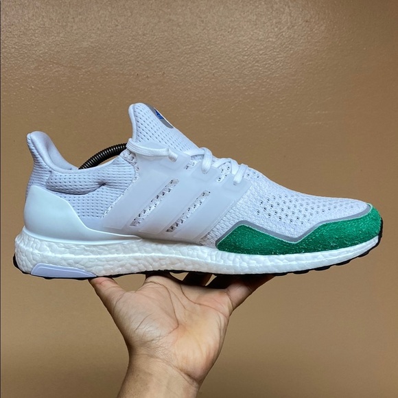 Adidas Ultra Boost 1.0 DNA Cloud White Green Running Sneakers - Picture 10 of 17